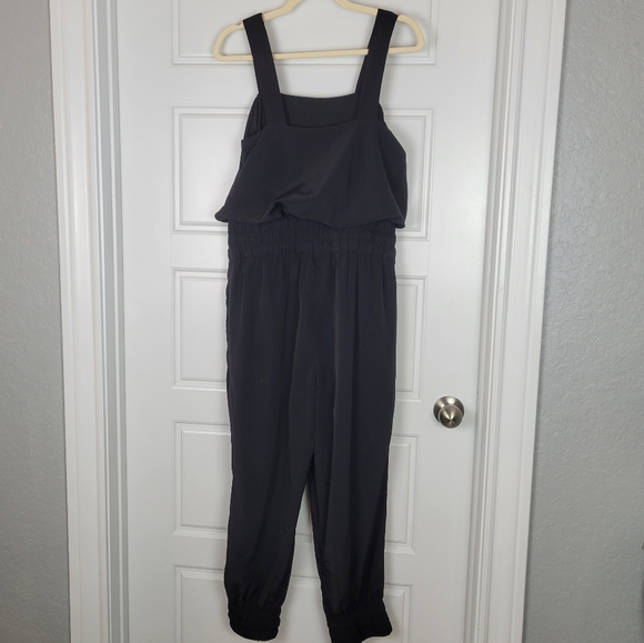 eShakti Women's black sleeveless jogger jumpsuit size Large/ 12 - Picture 6 of 9